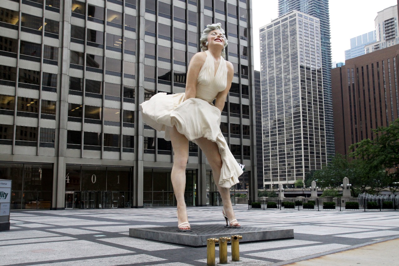 Estátua ou arte inspirada em Marilyn Monroe