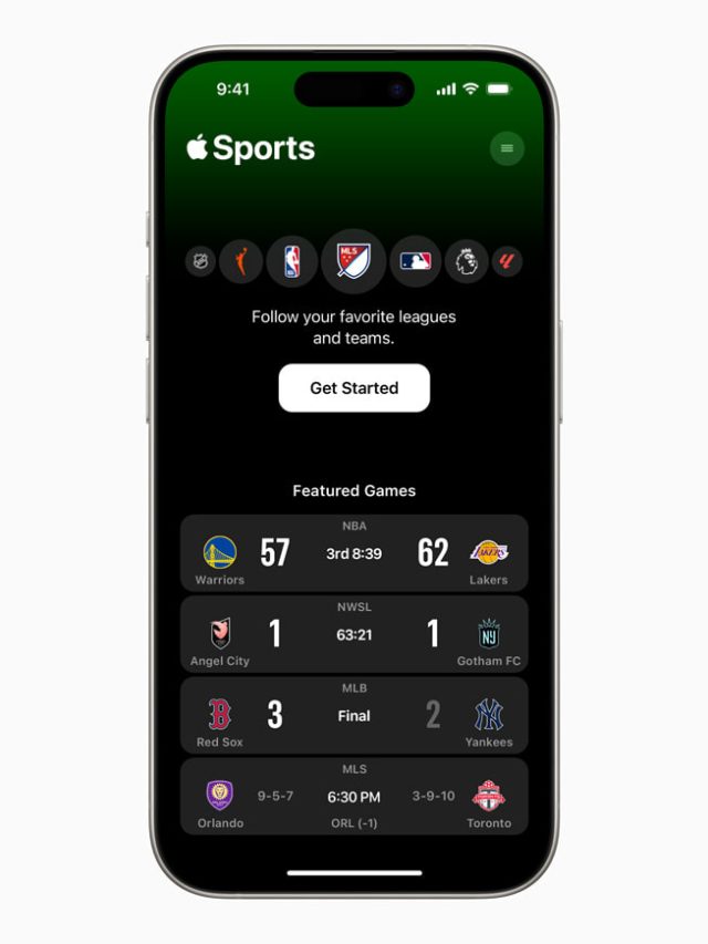Aplicativo para fãs de esportes, Apple Sports é lançado em alguns países