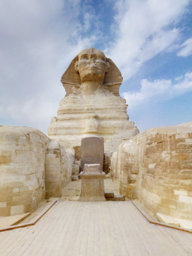 Tour virtual mostra Grande Pirâmide e Esfinge do Egito Antigo