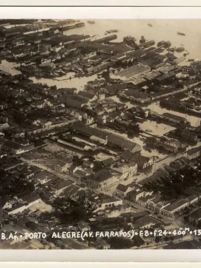 Chuva em Porto Alegre: compare fotos das enchentes históricas de 1941 e de 2024