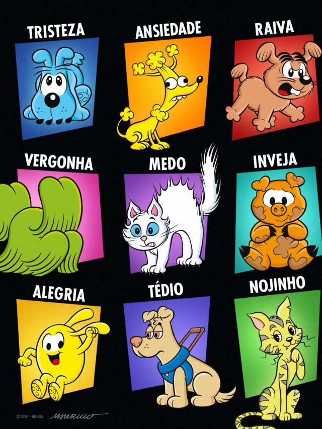 Veja os pets da Turma da Mônica como emoções de “Divertida Mente 2 ...