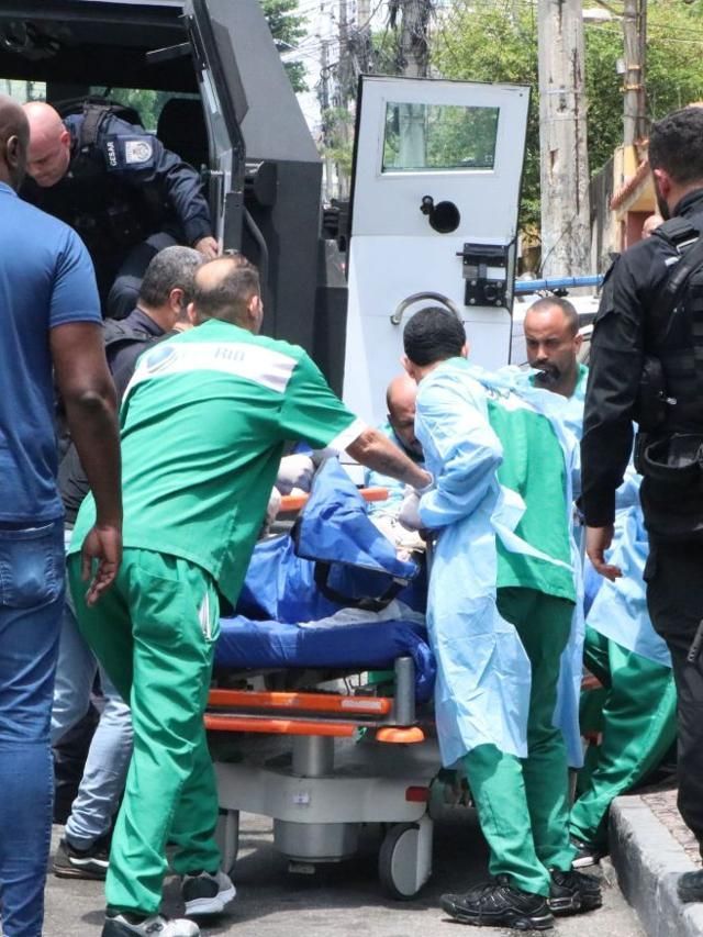 Fila de corpos, arsenal e zona de guerra: veja imagens de operação no RJ