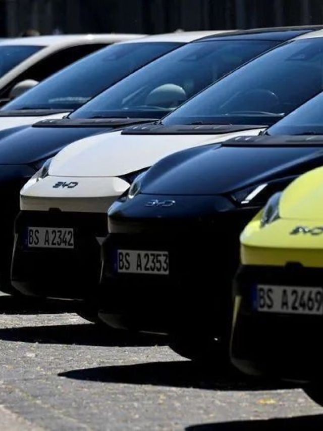 Seis dos dez veículos elétricos mais vendidos no país são da BYD