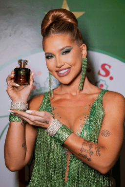 Virginia anuncia lançamento de perfume em parceria com a Grande Rio