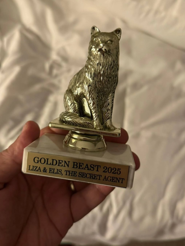 Gata de “O Agente Secreto” ganha prêmio em festival de cinema