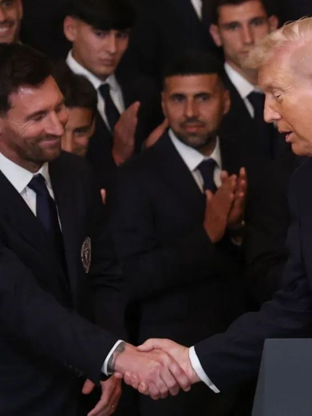 Em encontro com Trump, Messi ouve que é melhor que Pelé; entenda