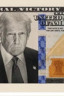 Trump publica imagem de nota de US$ 100 com o próprio rosto