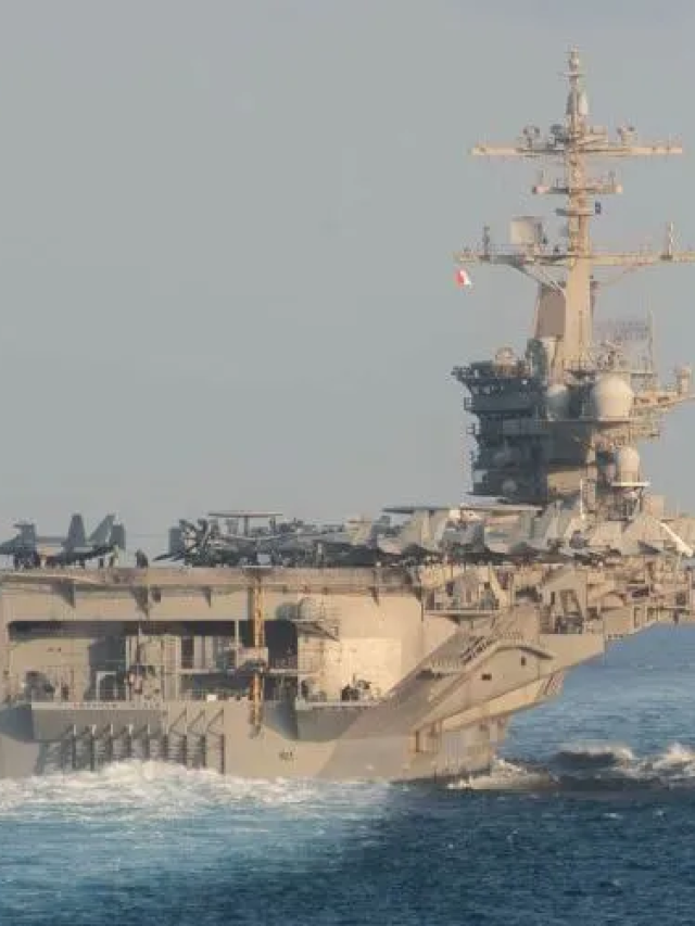 Como é o porta-aviões USS Abraham Lincoln onde marinheiros vivem crise