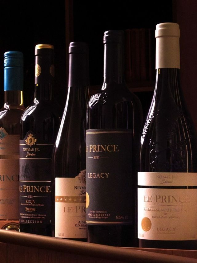 Vinho do Neymar: conheça a Le Prince, com garrafas de até R$ 50 mil