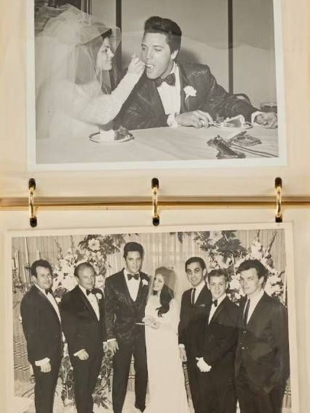 Fotos raras do casamento de Elvis e Priscilla vão a leilão por US$ 15 mil