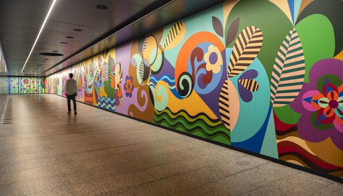 Masp ganha passagem subterrânea de 50 metros com obra de Beatriz Milhazes